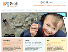 Tablet Screenshot of peakmountaineering.com